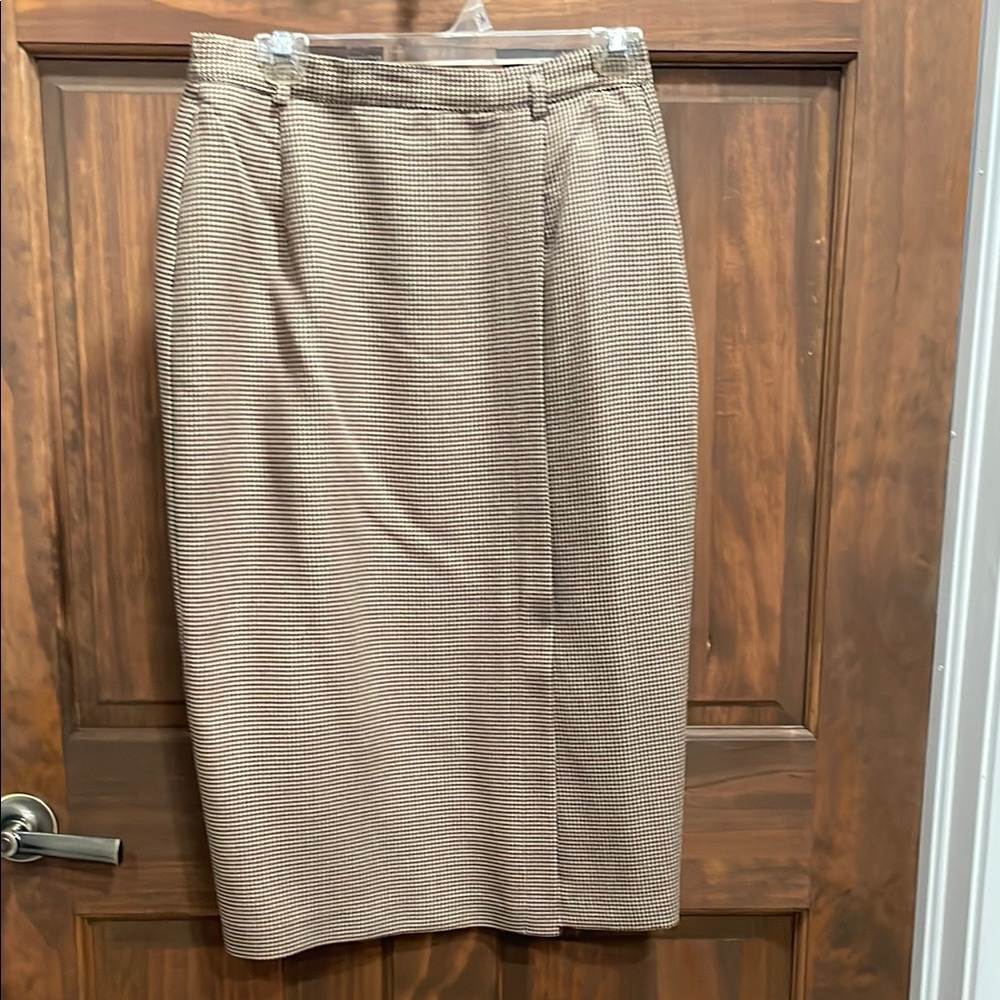 Worthington Houndstooth Pencil Skirt